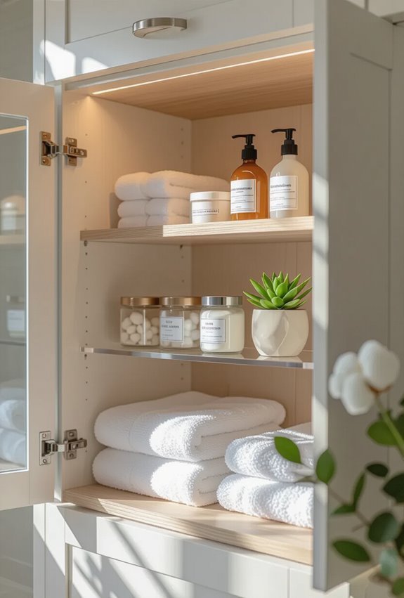 double height adjustable shelf risers