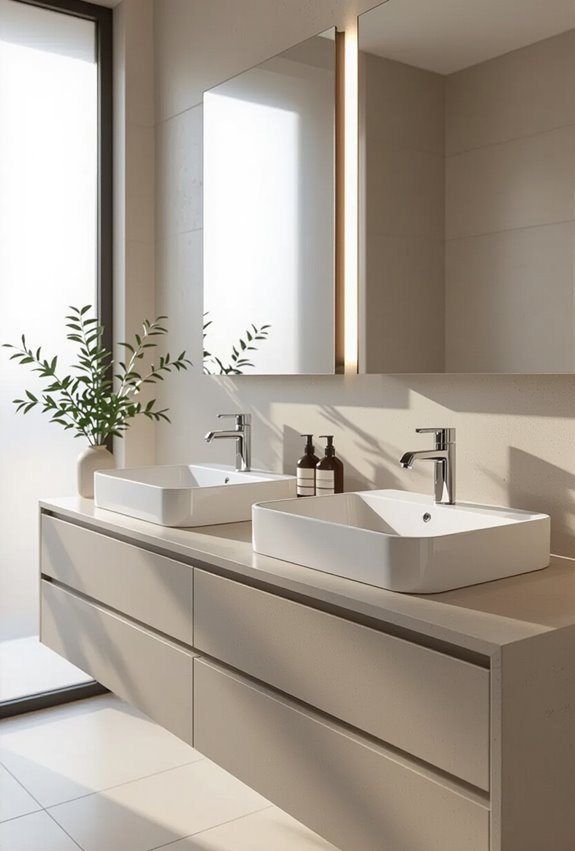 double sinks for streamlined routines