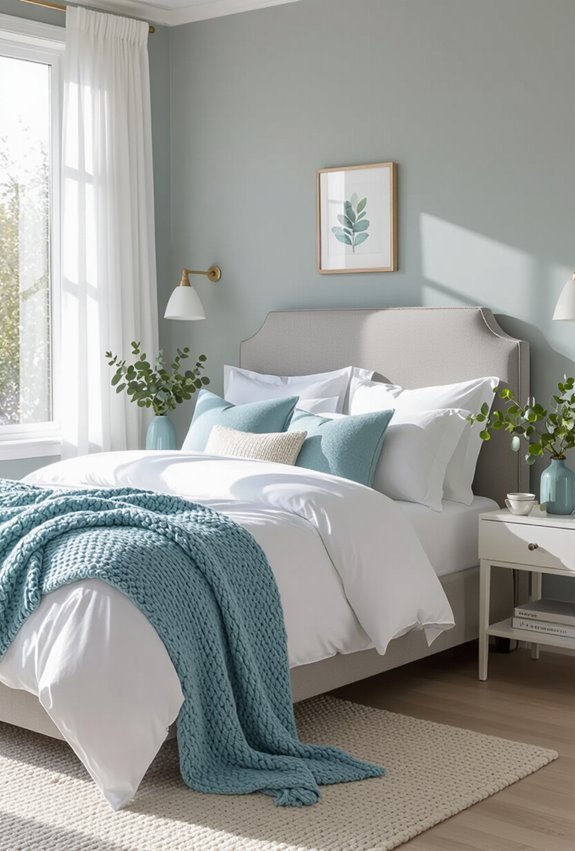 dove grey baby blue calm