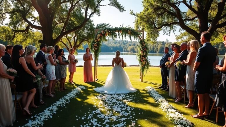 dramatic outdoor wedding entrances