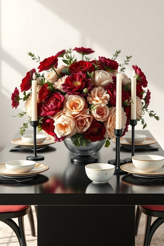 dramatic oversized floral centerpieces