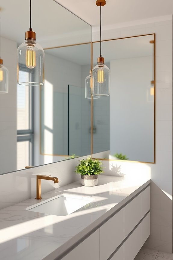 dramatic pendant lighting placement