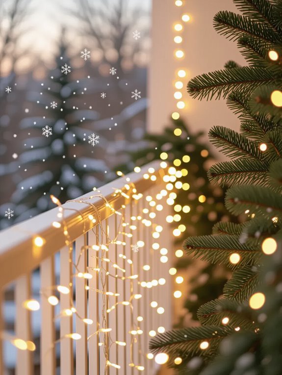 drape lights for ambiance