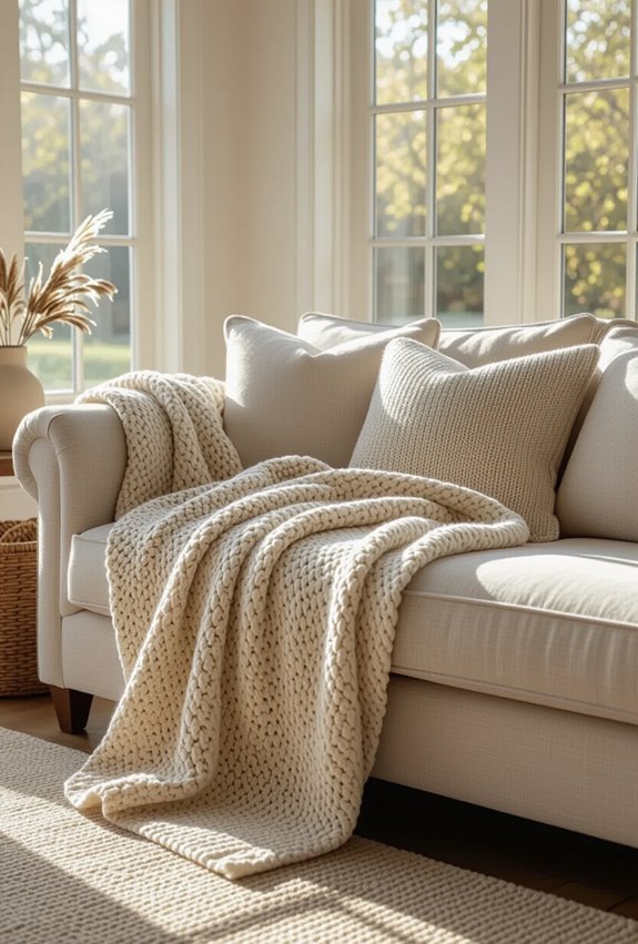drape seasonal cozy throw blankets
