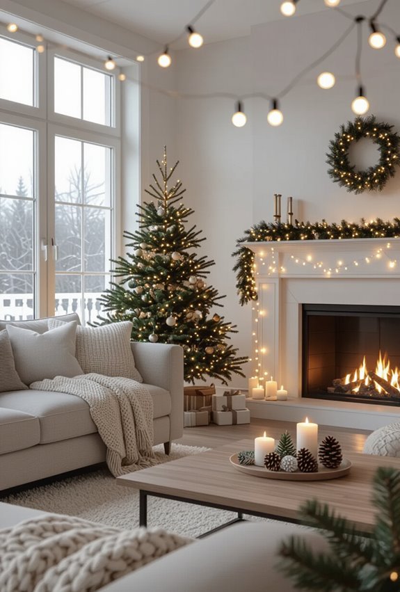drape twinkle curtain lights