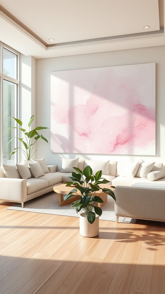 dreamy light pink watercolor
