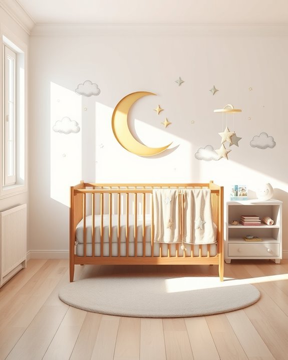 dreamy moon and stars
