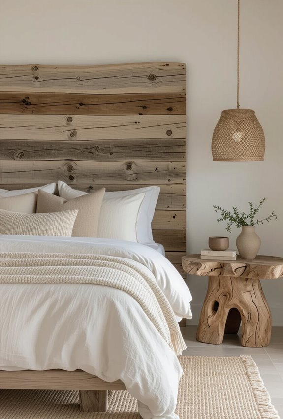 driftwood accents for warmth