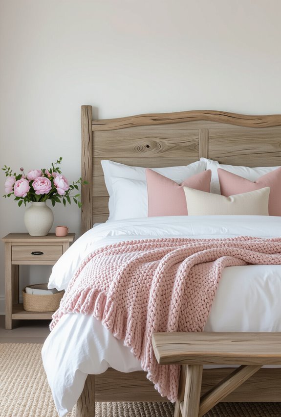 driftwood meets soft pink