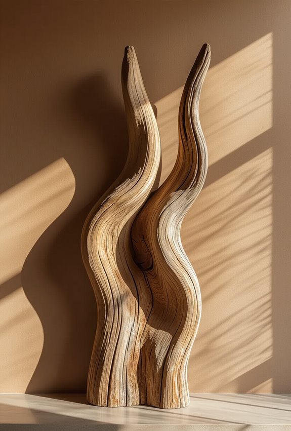 driftwood sculptural organic wallart