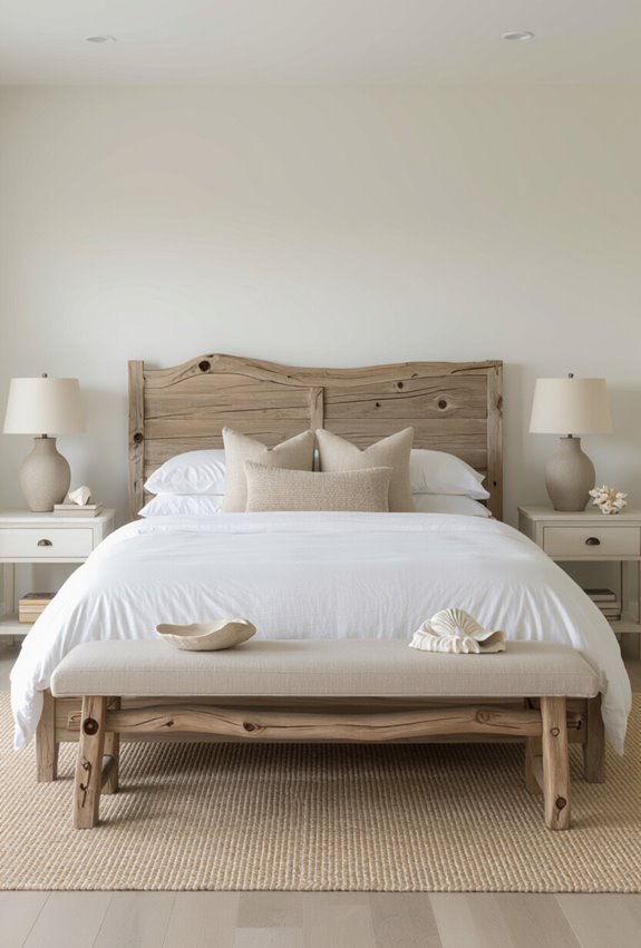 driftwood weathered coastal bedroom