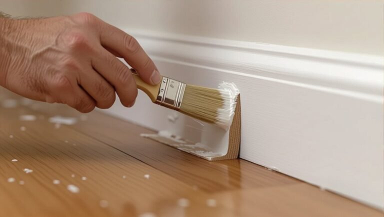drip free shoe molding painting