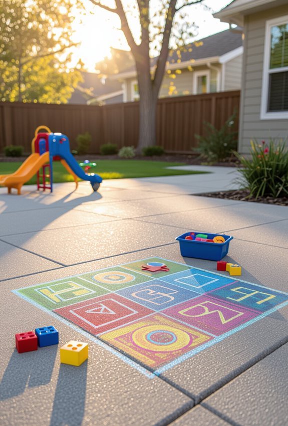 driveway chalk letter number activities