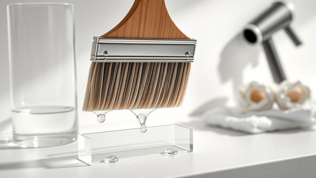 dry brush without damage