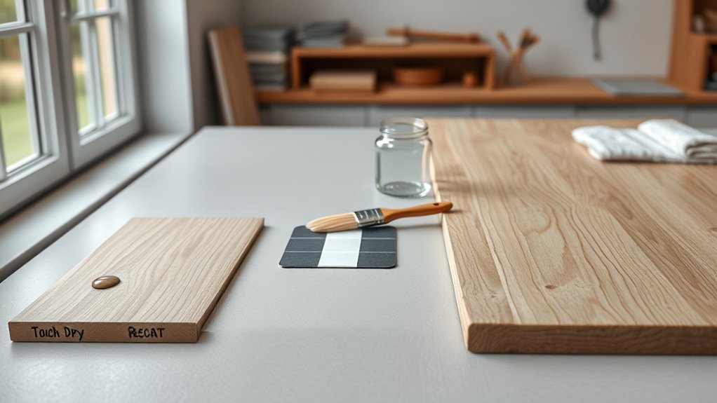 dry recoat cure sequence