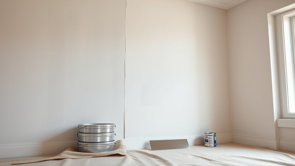 drywall fully dried before painting