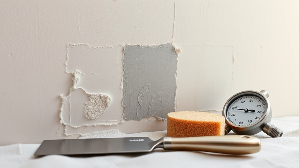 drywall mud must dry fully