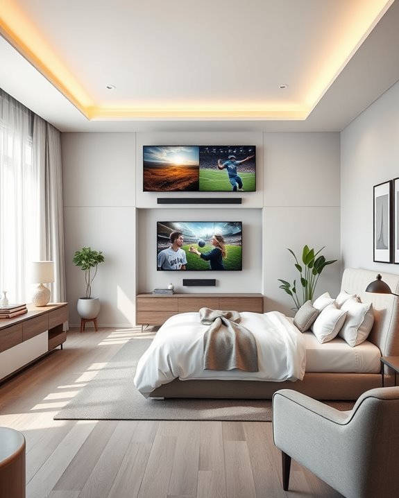 dual entertainment viewing experience