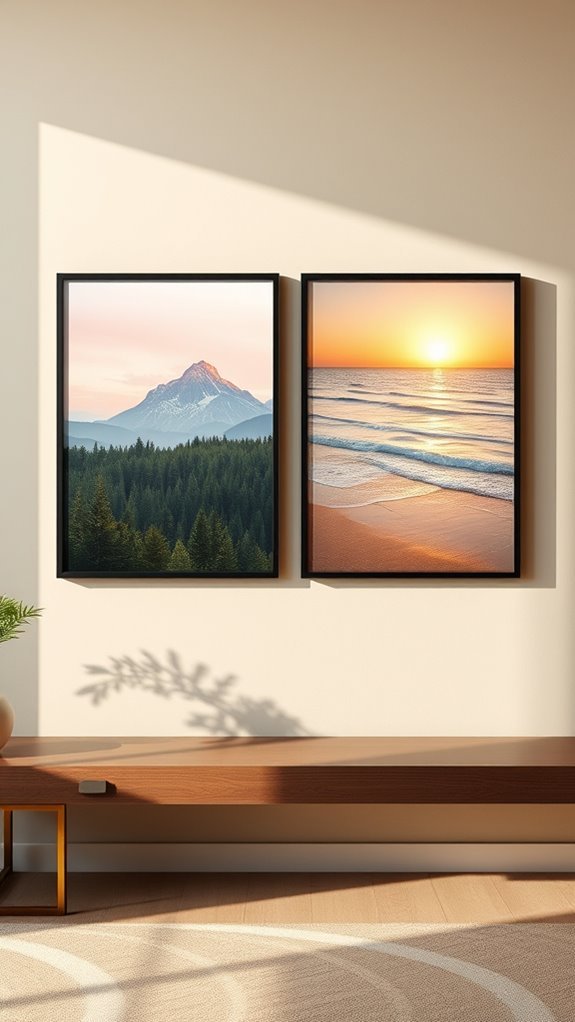 dual landscape wall decor