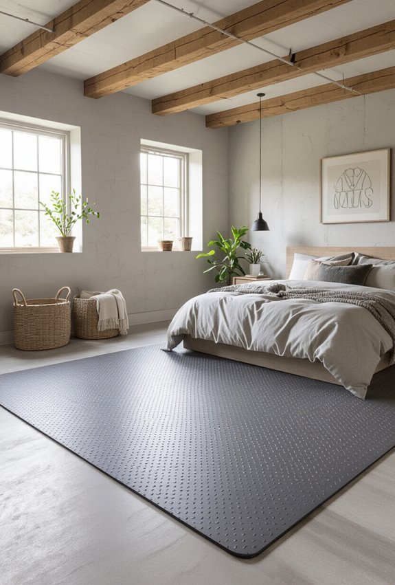 durable antimicrobial rubber basement mats