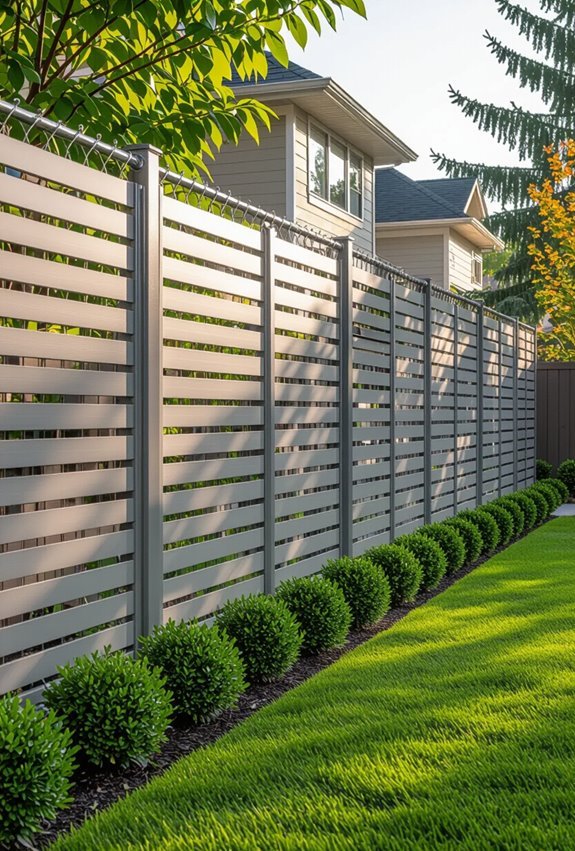 durable chain link privacy slats