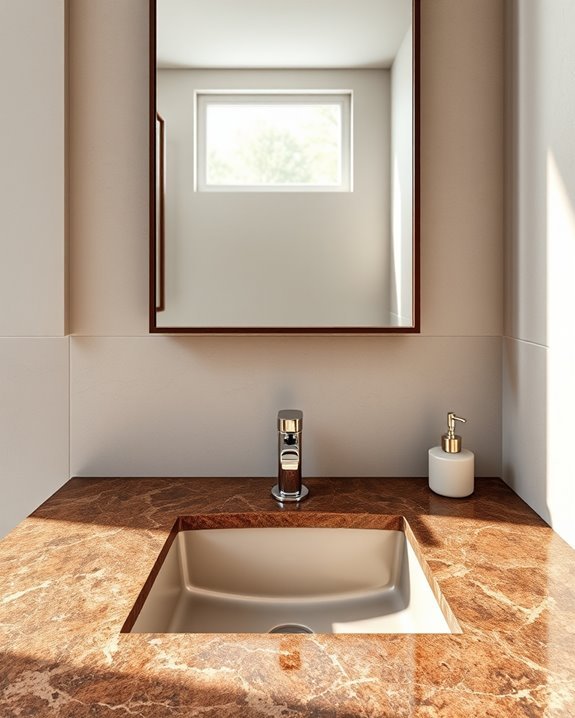 durable elegant granite vanity