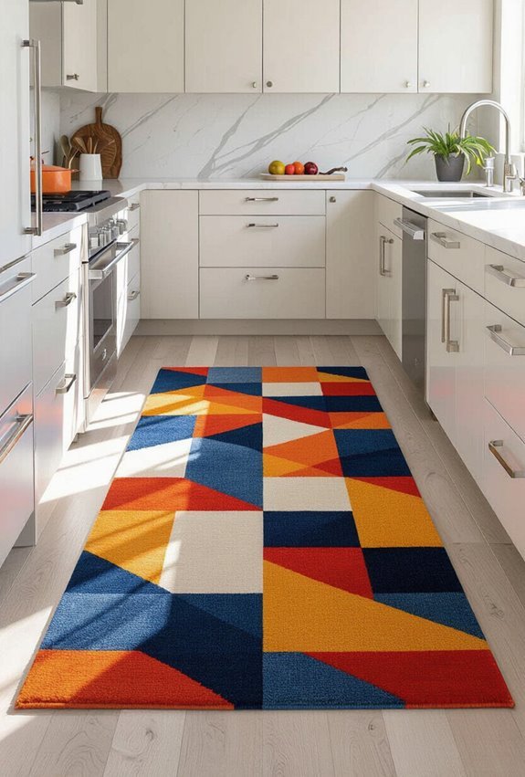 durable low profile slip resistant rugs