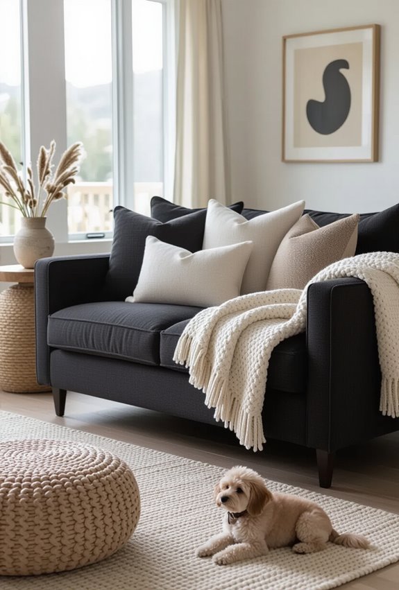 durable moody boho living
