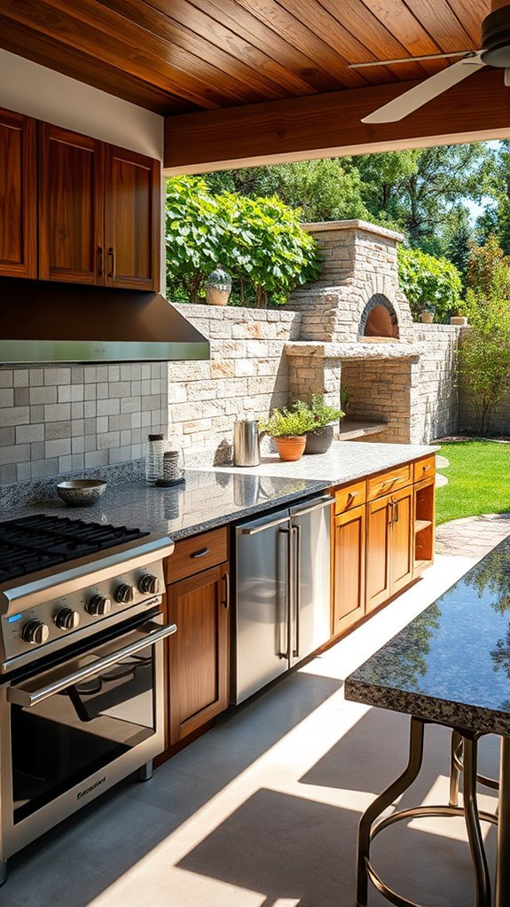 durable outdoor kitchen materials