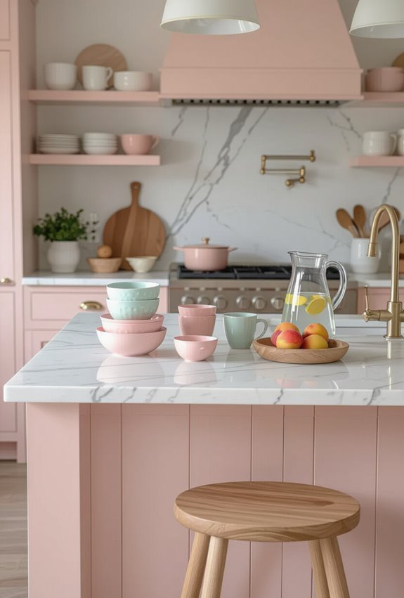 durable playful pink kitchen