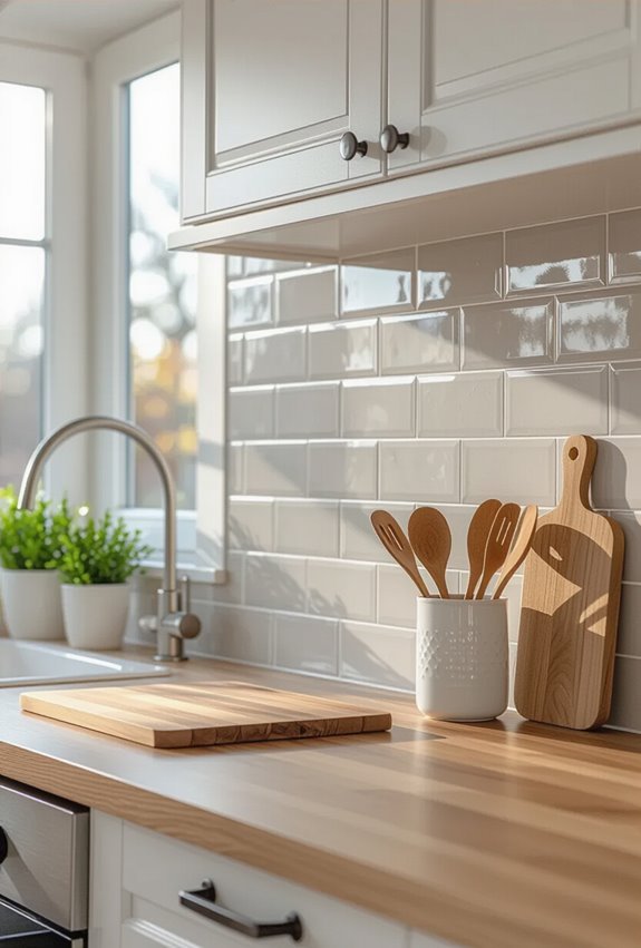 durable porcelain backsplash for families