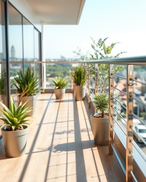 durable stylish balcony railings