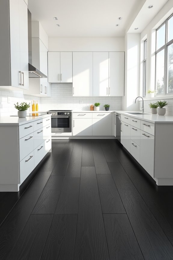 durable stylish black flooring