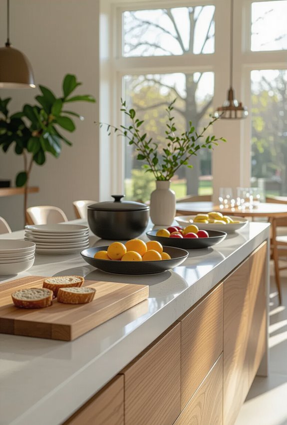 durable stylish mixed material buffet