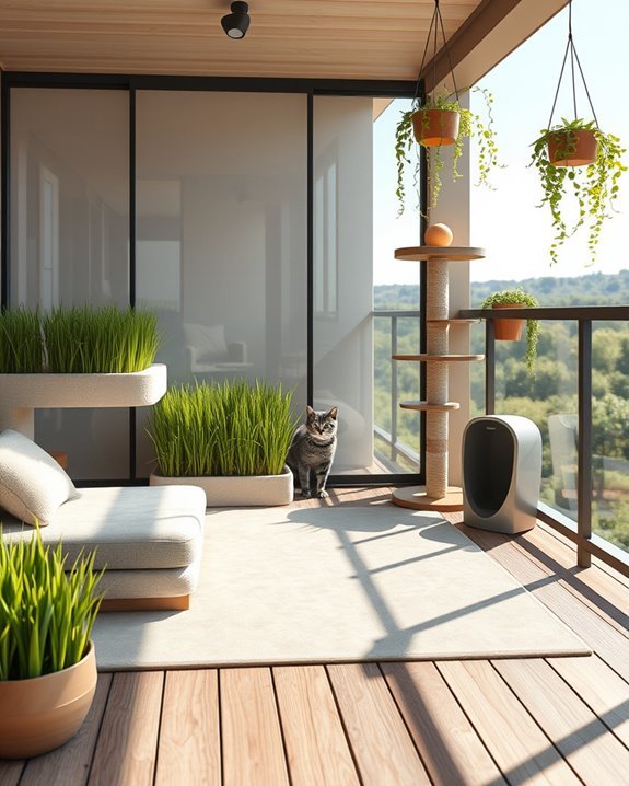 dynamic balcony cat playground