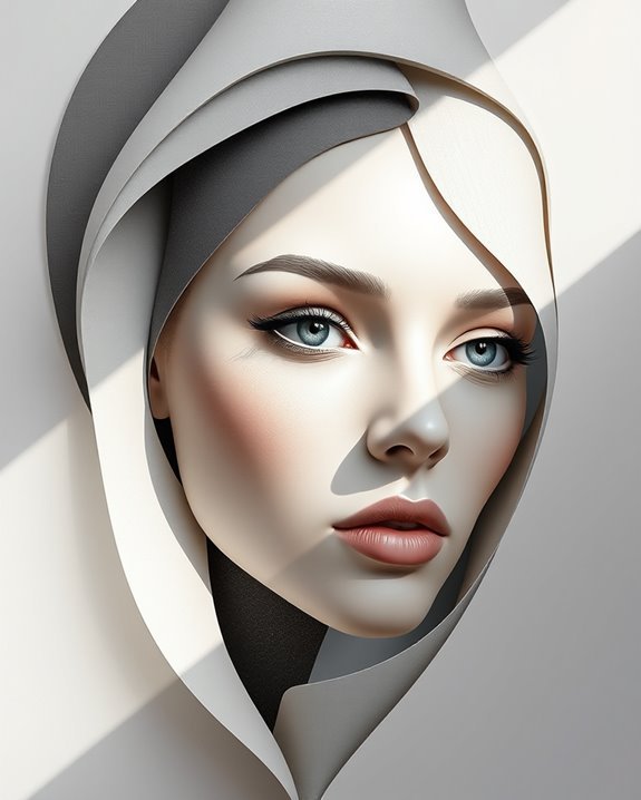 dynamic expressive abstract portraits