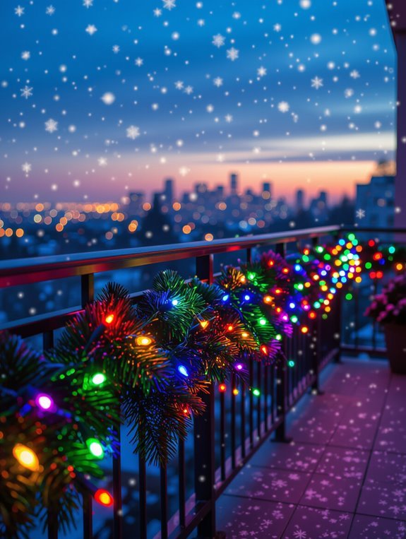 dynamic festive lighting display