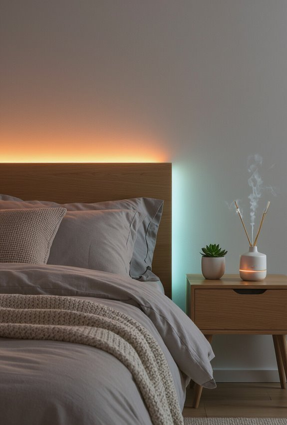 dynamic gradient bedroom lighting