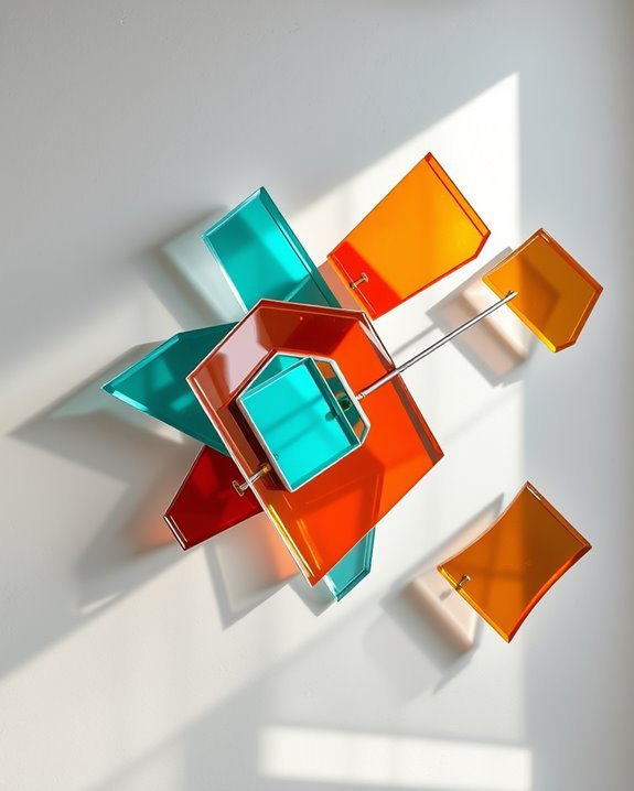 dynamic interactive wall sculptures