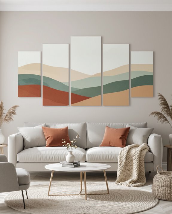 dynamic multi panel canvas art