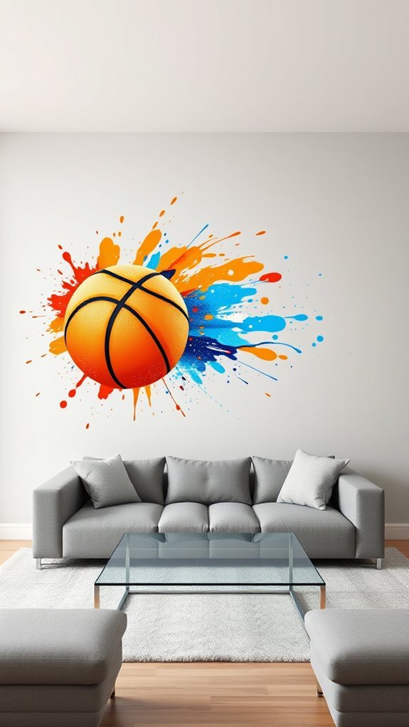 dynamic sports wall decor