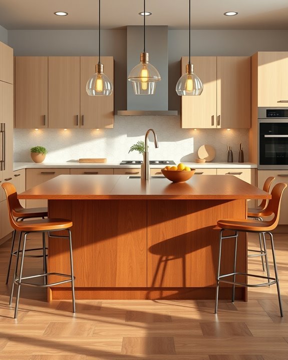 dynamic u shaped kitchen design