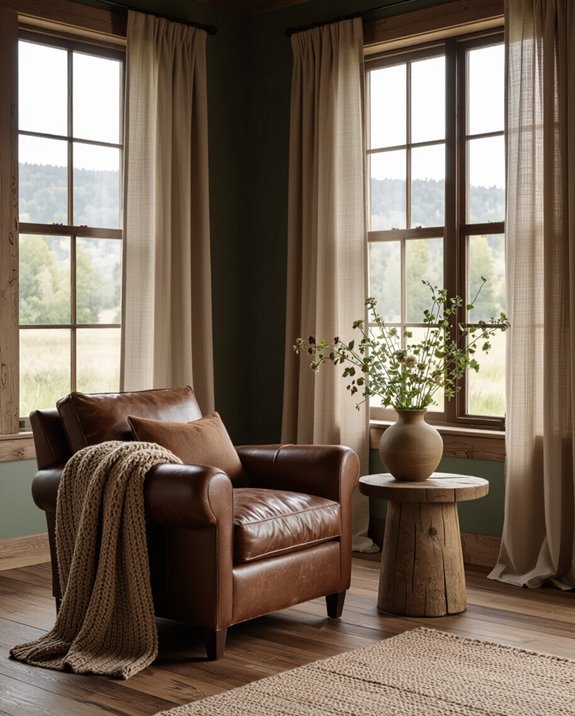 earthy colors for tranquility