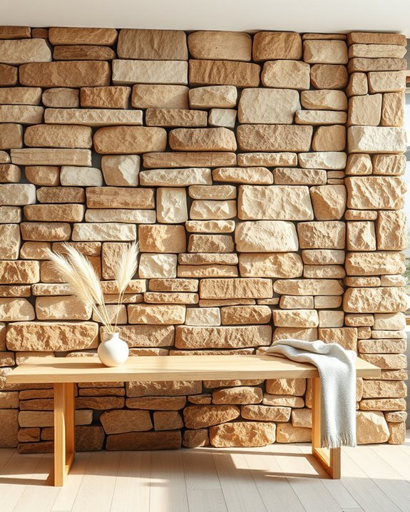 earthy elegance with stone