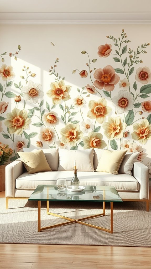 earthy floral tones serenity