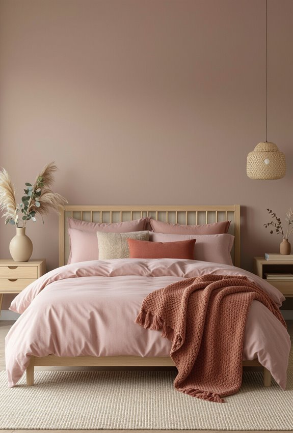 earthy pink terracotta warmth