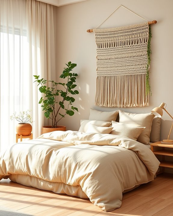 earthy tones and plants