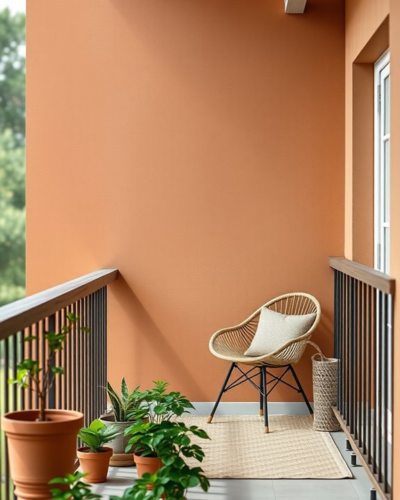 earthy tones and textures