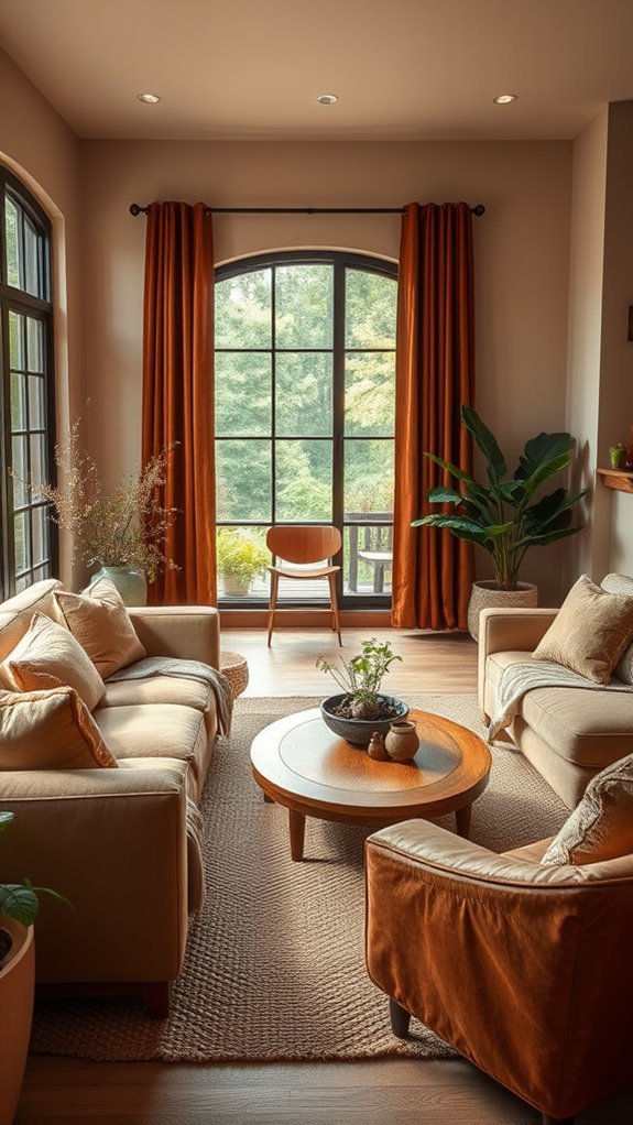 earthy tones from nature