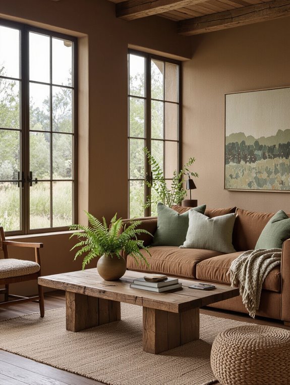 earthy tones promote eco friendly serenity